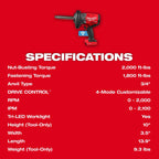 PREORDER: M18 FUEL™ 3/4" Extended Anvil High Torque Impact Wrench w/ ONE-KEY™ Kit