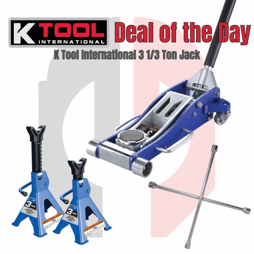 K-Tool International 3 Ton Aluminum Jack Bundle Main image