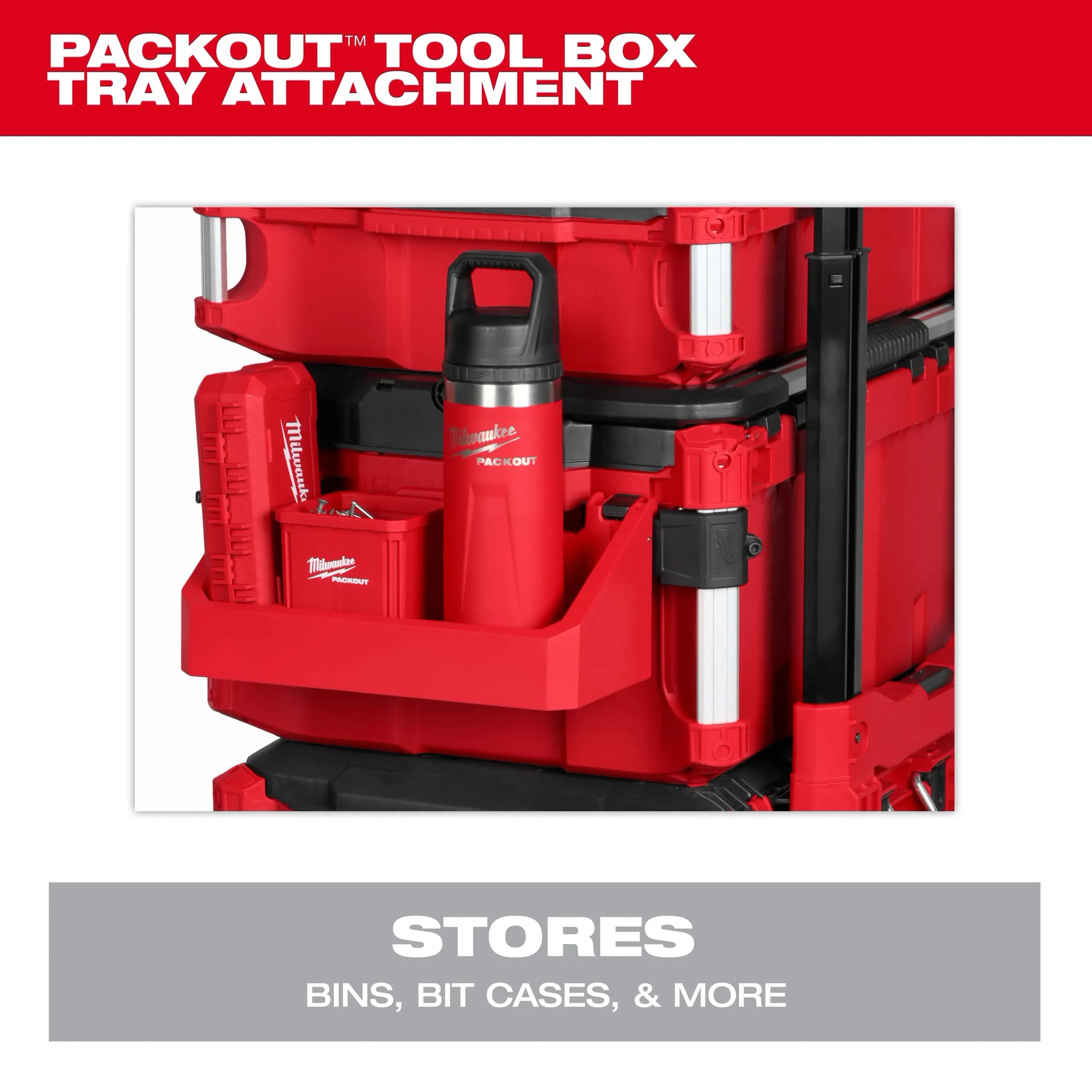 Milwaukee Tool PACKOUT Tool Box Tray Attachment