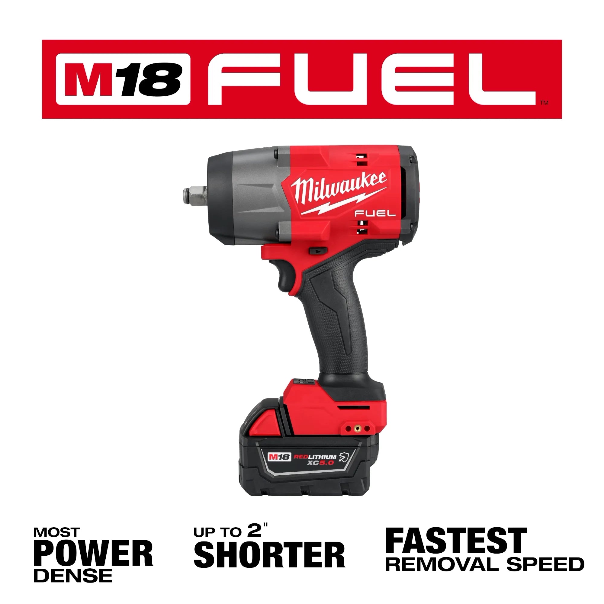 M18 FUEL™ 1/2" High Torque Impact Wrench w/ Friction Ring Kit w/ FREE Battery Secondary image