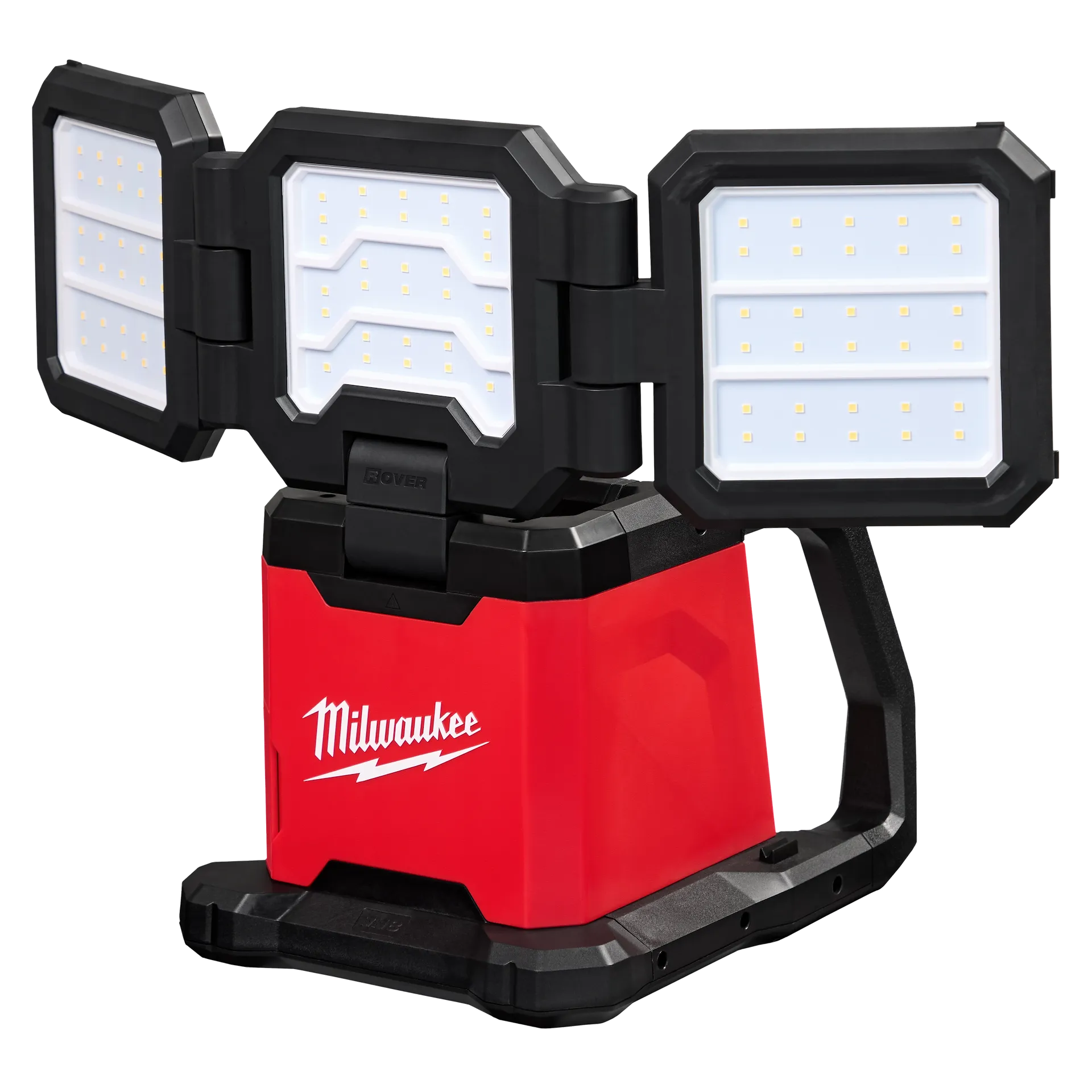 Milwaukee Tool M18 18-Volt Lithium-Ion Cordless 4500 Lumens ROVER Dual Power Triple-Panel Flood & Area Light Main image