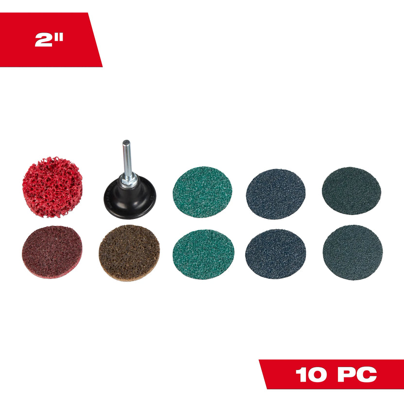 Milwaukee Tool 10 Piece 2 Inch Quick Change Disc Kit Main image