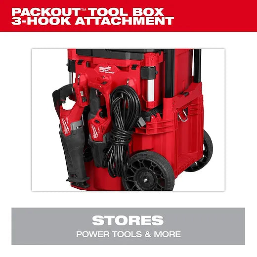 Milwaukee Tool PACKOUT Tool Box 3-Hook Attachment
