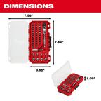 Milwaukee Tool 44 Piece 1/4 Inch Hex Drive Mini Flex Head Ratchet and Bit Set