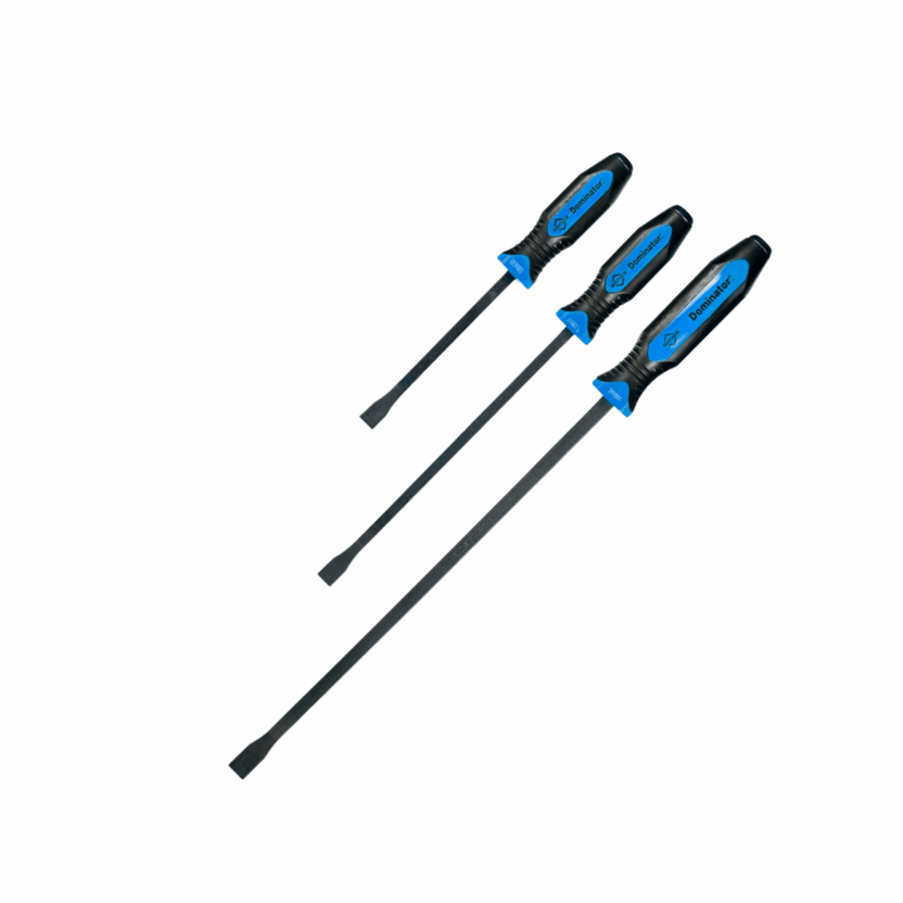 3PC Curved Pry Bar Set Blue [12"/17"/25"] Main image
