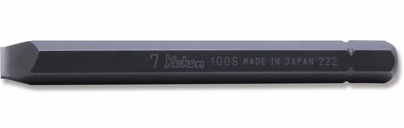 Ko-ken 100S.80-8 5/16 Hex Dr. Bit Slotted 1.2 x 8  Length 80mm Main image