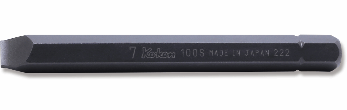 Ko-ken 100S.80-8 5/16 Hex Dr. Bit Slotted 1.2 x 8  Length 80mm