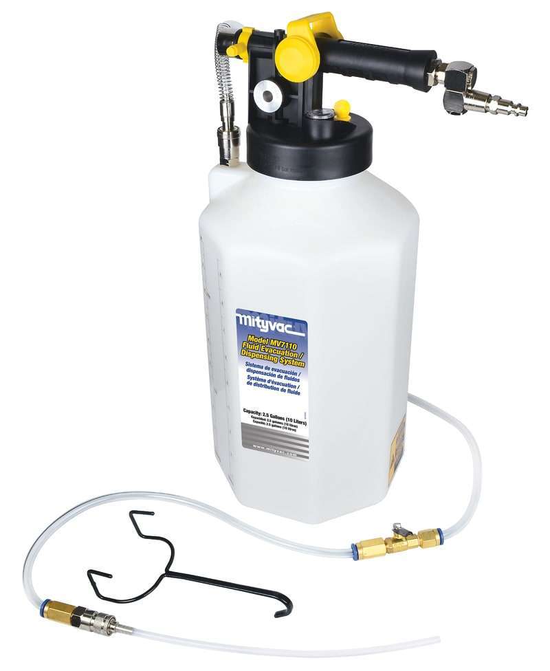 10L Fluid Evacuator/Dispenser - Evacuate, Top, Refill Reservoirs
