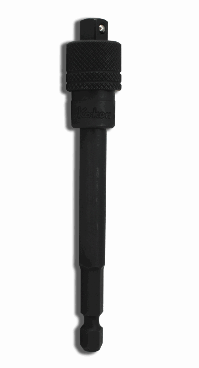 Ko-ken 112-100P 1/4 Hex Dr. Adaptor  3/8 Square Length 100mm Pin type