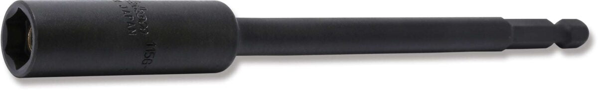 Ko-ken 115G.150-10FR 1/4 Hex Dr. Nut Setter with Plastic Protector  10mm 6 point Length 150mm Slide Magnet Turnable POM cover Main image