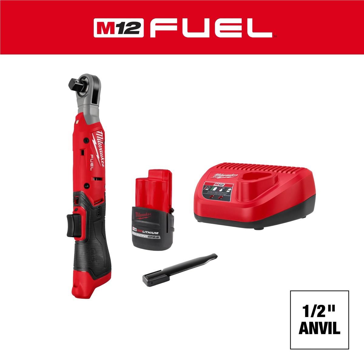 Milwaukee Tool M12 FUEL 1/2 Inch Ratchet Kit