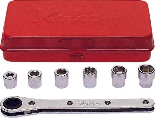 Ko-ken 1203 Socket Set  5-10mm 6 point   7 pieces Main image
