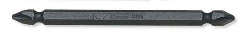 Ko-ken 123PG.100-2(9) 1/4 Hex Dr. Double Ended Bit  PH2  Length 100mm Magnetized