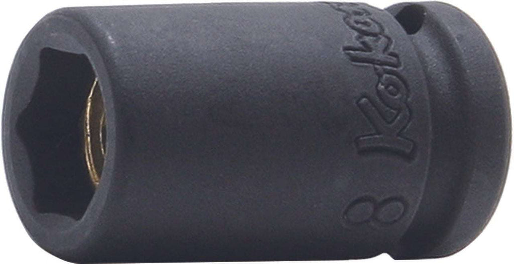 Ko-ken 12400MG-13 1/4 Sq. Dr. Socket 13mm 6 point Length 25mm Magnet ...
