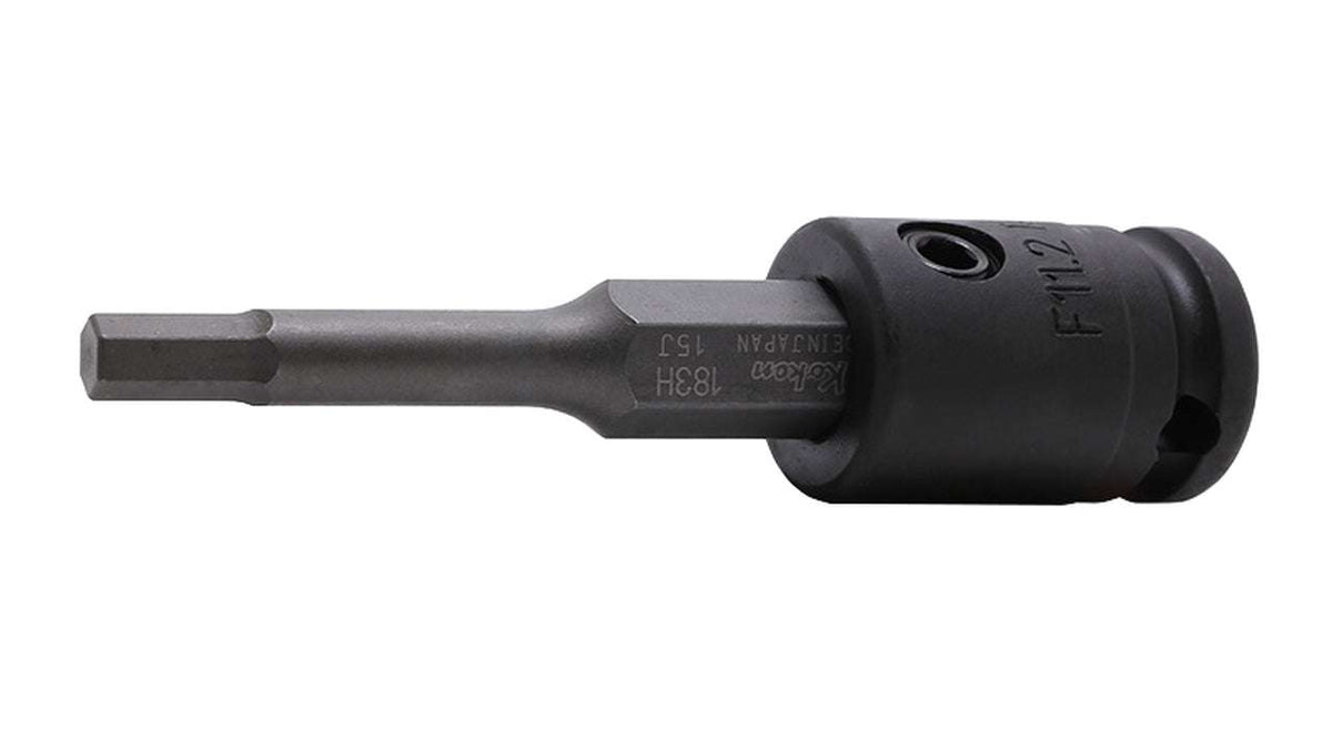 Ko-ken 13134M.92-4 3/8 Sq. Dr. Bit Socket  4mm Hex Length 92mm