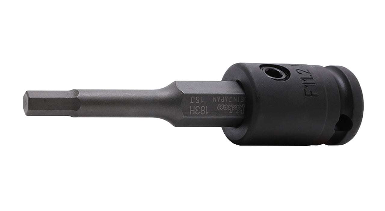 Ko-ken 13134M.92-4 3/8 Sq. Dr. Bit Socket  4mm Hex Length 92mm