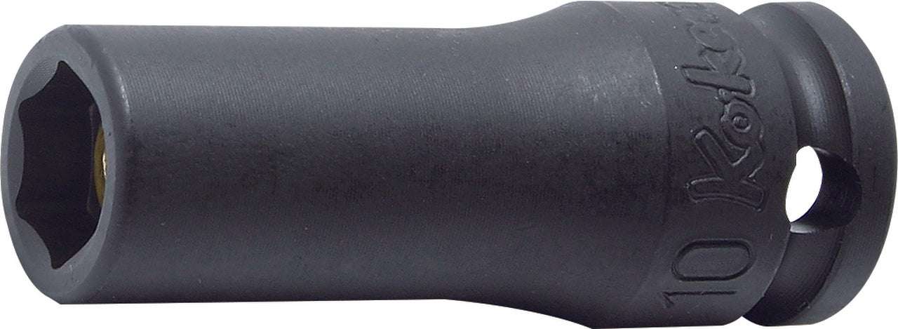 Ko-ken 13301A-1/2 3/8 Sq. Dr. Socket  1/2 6 point Length 80mm Thin walled