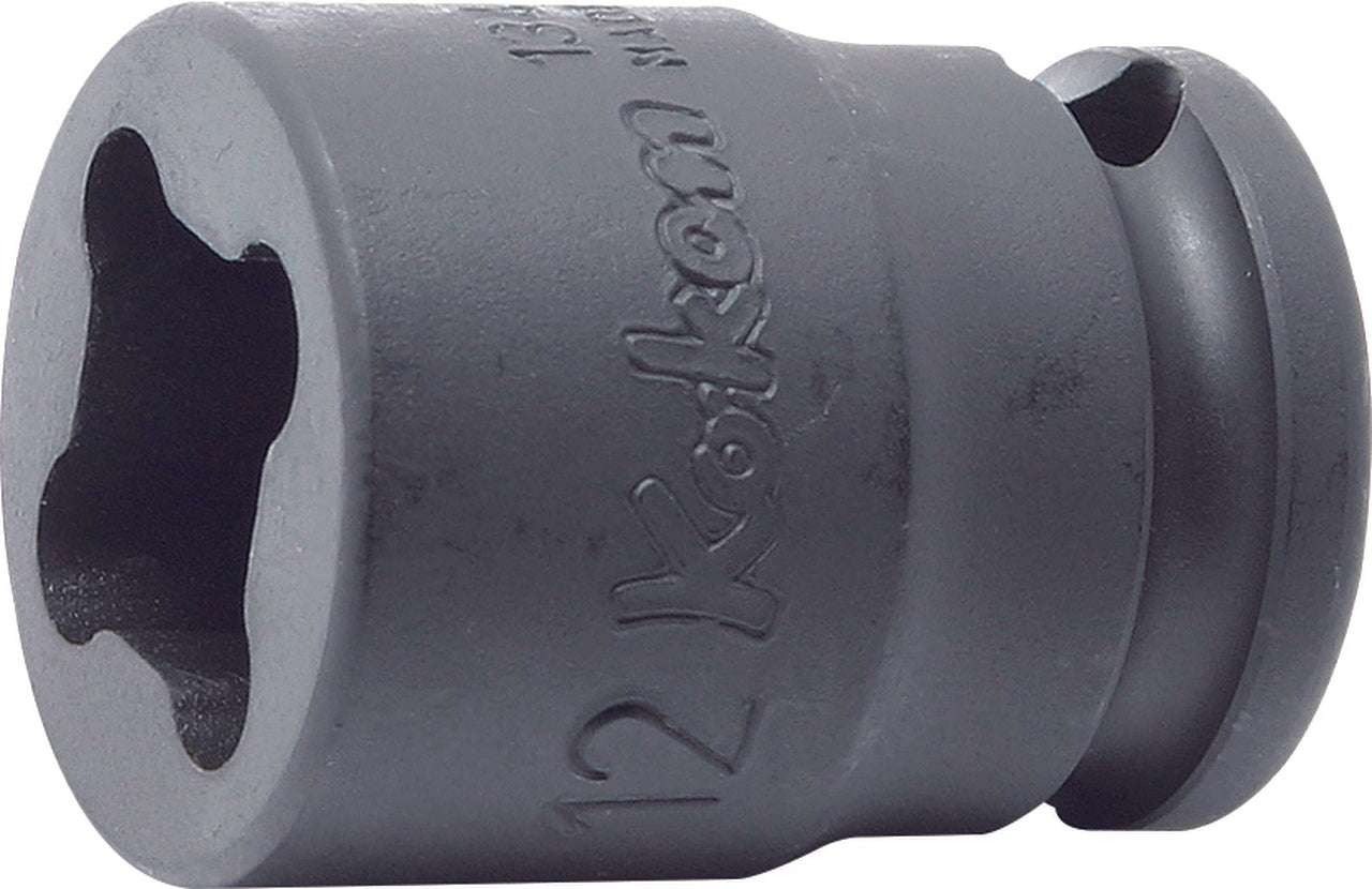 Ko-ken 13400-17WN 3/8 Sq. Dr. Socket  17mm 4 point Length 35mm Weld Nut