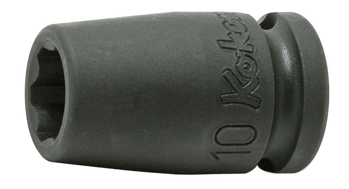 Ko-ken 13410M-9 3/8 Sq. Dr. Socket  9mm Surface Length 32mm