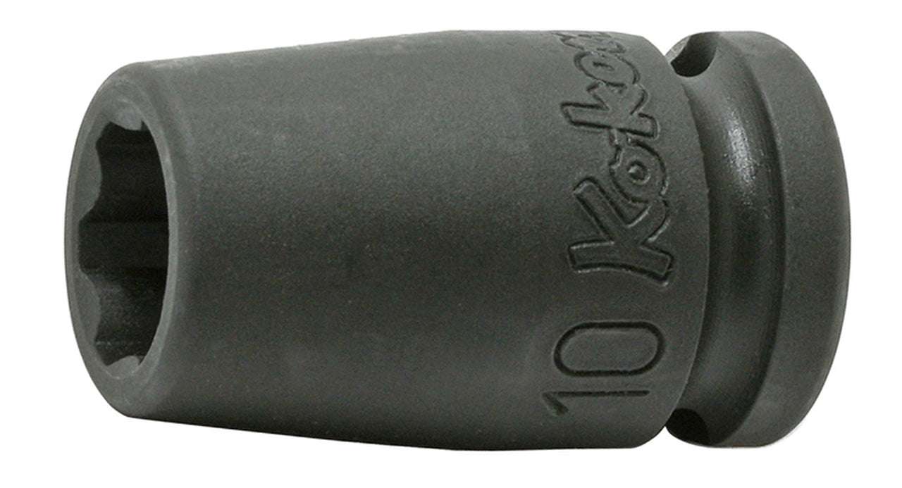 Ko-ken 13410M-9 3/8 Sq. Dr. Socket  9mm Surface Length 32mm