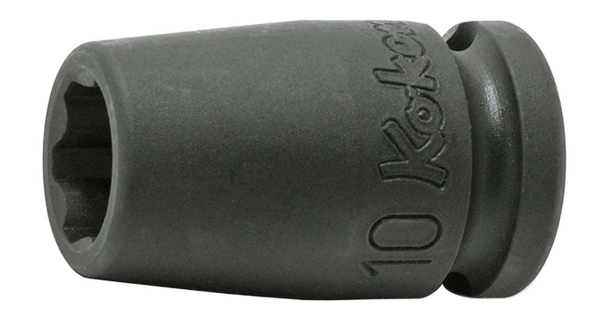 Ko-ken 13410M-12 3/8 Sq. Dr. Socket  12mm Surface Length 32mm