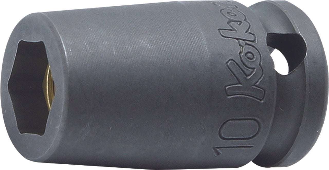 Ko-ken 13460MG-10 3/8 Sq. Dr. Socket  10mm 6 point Length 33mm Self-Tapping screw Magnet