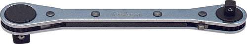 Ko-ken 137 1/4" and 3/8" Sq. Dr. Dual Ratchet Handle - Length 141mm Main image