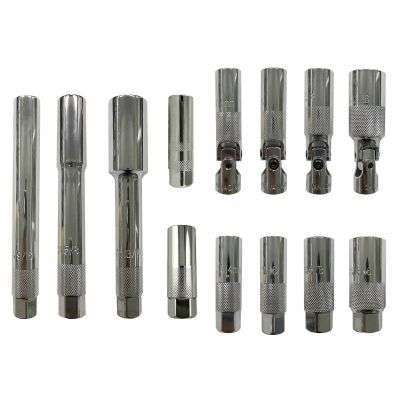 13 Piece 3/8" Drive Master Spark Plug Tool Set, Swivel, Standard, Extra Deep and Thin wall Sockets Main image