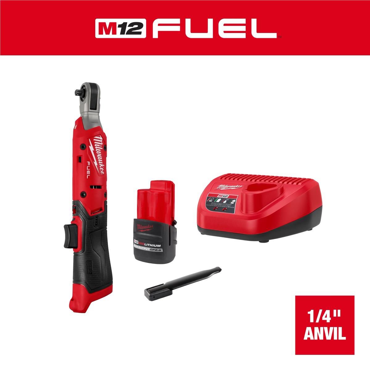 Milwaukee Tool M12 FUEL 1/4 Inch Ratchet Kit Main image