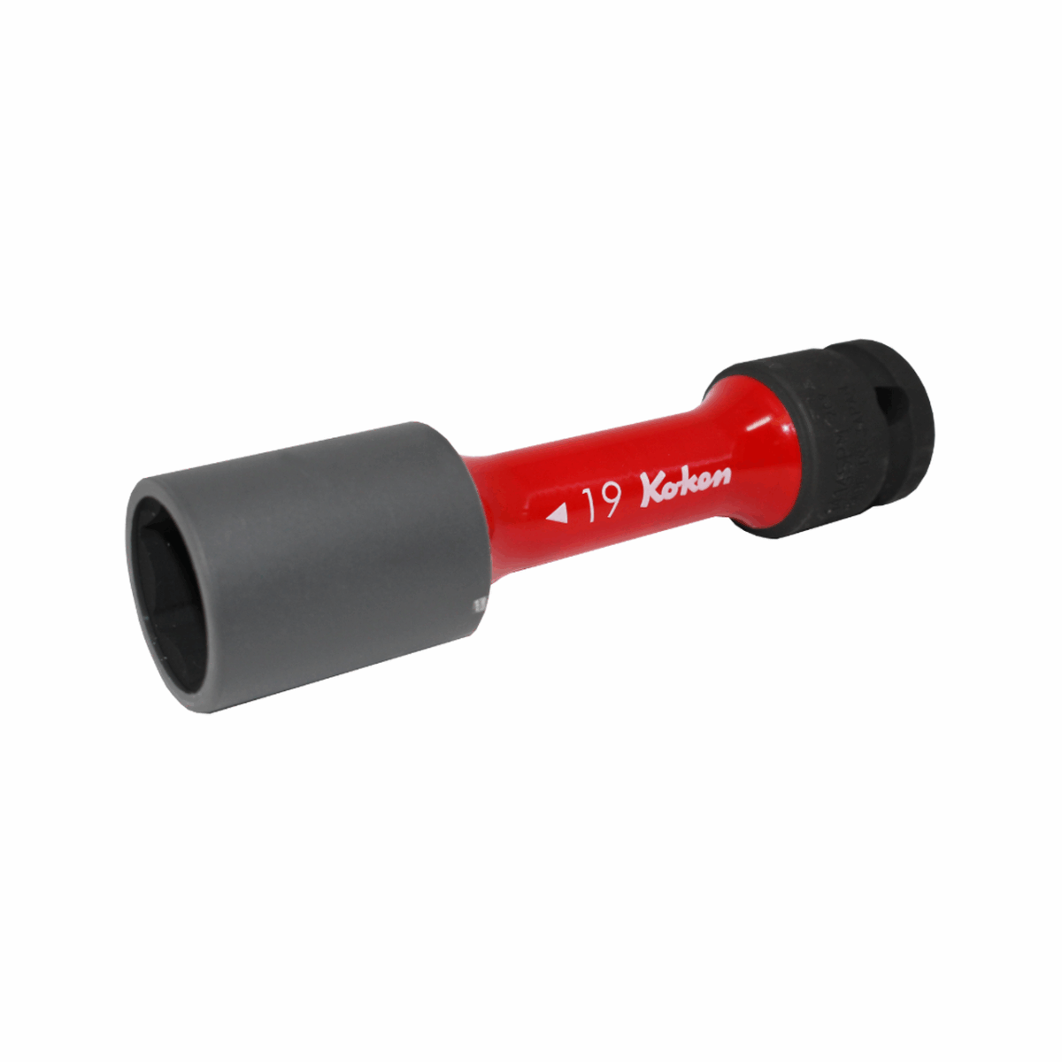 Ko-ken 14145PM.110-21 1/2 Sq. Dr. Wheel Nut Socket  21mm Extra Thin walled Length 110mm Color coded Protector Main image