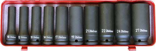 Ko-ken 14208M 1/2 Sq. Dr. 13 Piece Impact Deep 6-Point Socket Set  10-27mm Main image