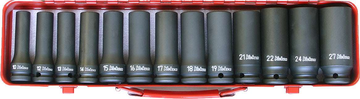 Ko-ken 14209M 1/2 Sq. Dr. Bit + Bit Holder Set  5-19mm Hex   10 pieces Main image