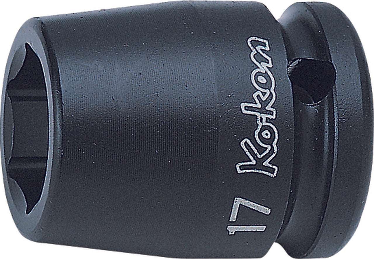Ko-ken 14400M-19FR 1/2 Sq. Dr. Socket with Plastic Protector  19mm 6 point Length 39.3mm  Turnable POM cover