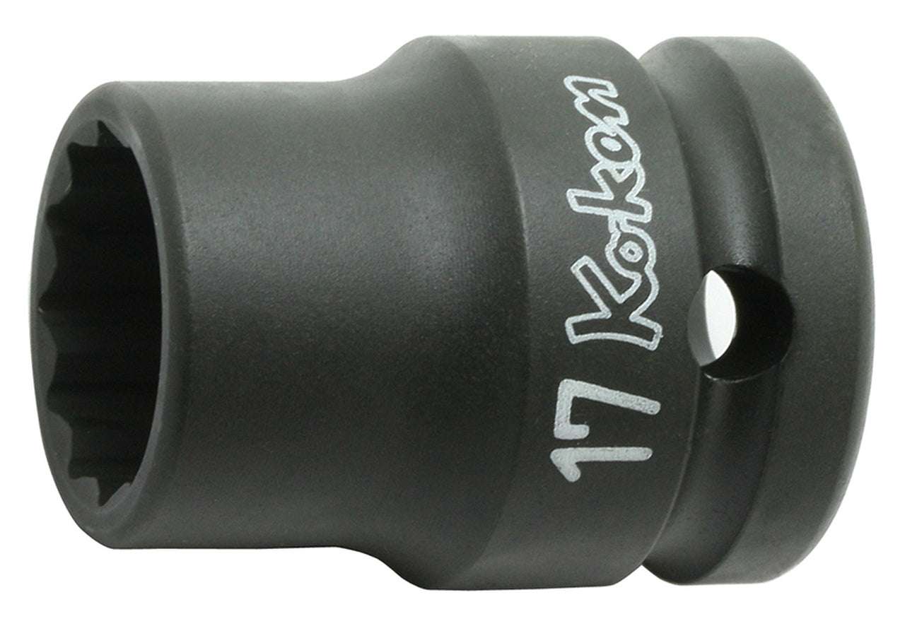 Ko-ken 14406M-13 1/2 Sq. Dr. Socket  13mm 12 point Length 38mm Thin walled