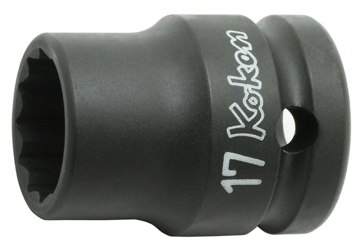 Ko-ken 14406M-14 1/2 Sq. Dr. Socket  14mm 12 point Length 38mm Thin walled