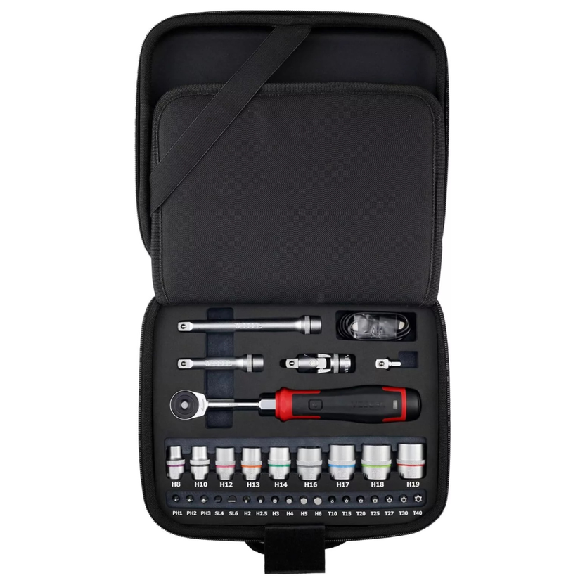 Vessel 400ER3-1M Cordless Electric Slim Ratchet Set Black Main image