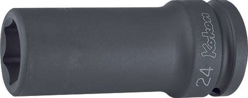 Ko-ken 16301M-23 3/4 Sq. Dr. Socket  23mm 6 point Length 100mm Thin walled