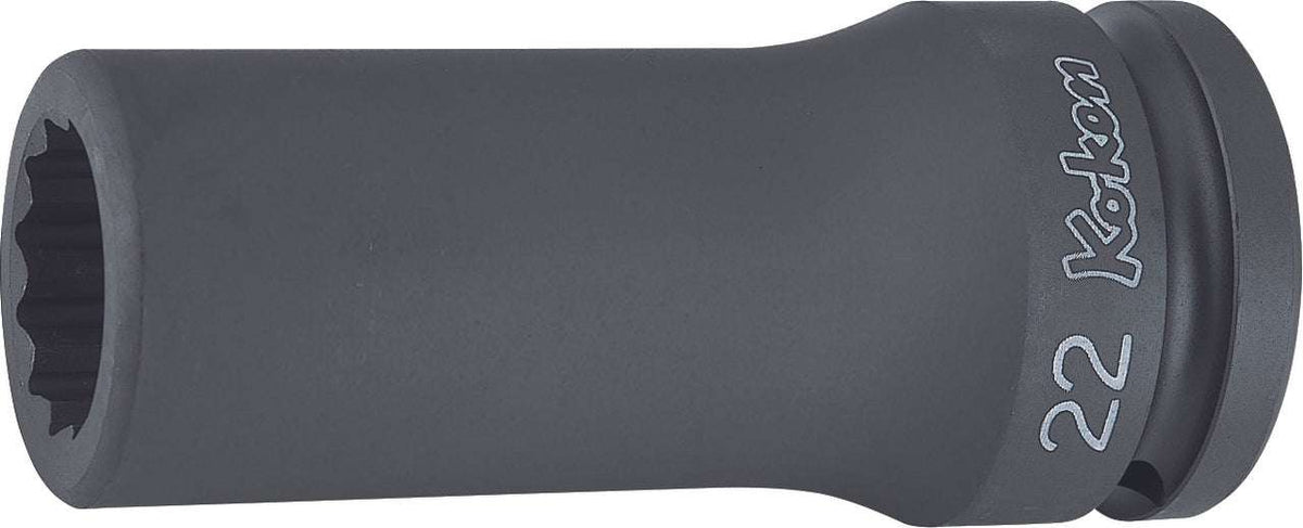 Ko-ken 16305M-22 3/4 Sq. Dr. Socket  22mm 12 point Length 100mm