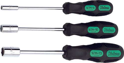 Ko-ken 167C/3-2B Socket Driver Set  7-10mm Nut Grip   3 pieces Main image