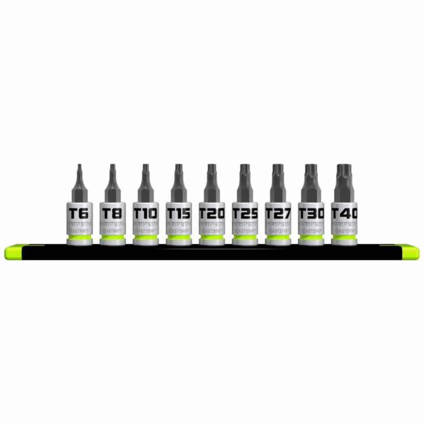GripEdge 9-PC 1/4" Dr RPT Star(Torx) Driver Set Main image