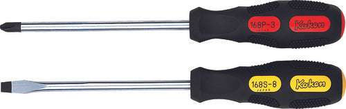 Ko-ken 168S-6 Screwdriver Slotted 6mm  Length 210mm