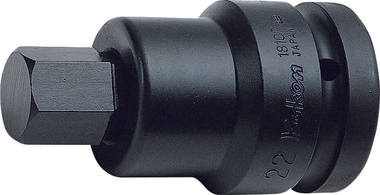 Ko-ken 18108.32-19 1 Sq. Dr. Bit Socket  19mm Hex Length 105mm