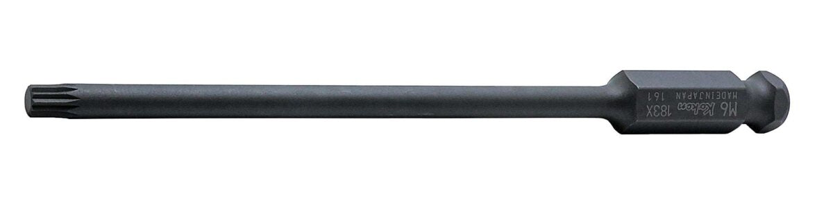Ko-ken 183X.150-M6 7/16 Hex Dr. Bit XZN M6 Triple Square Length 150mm