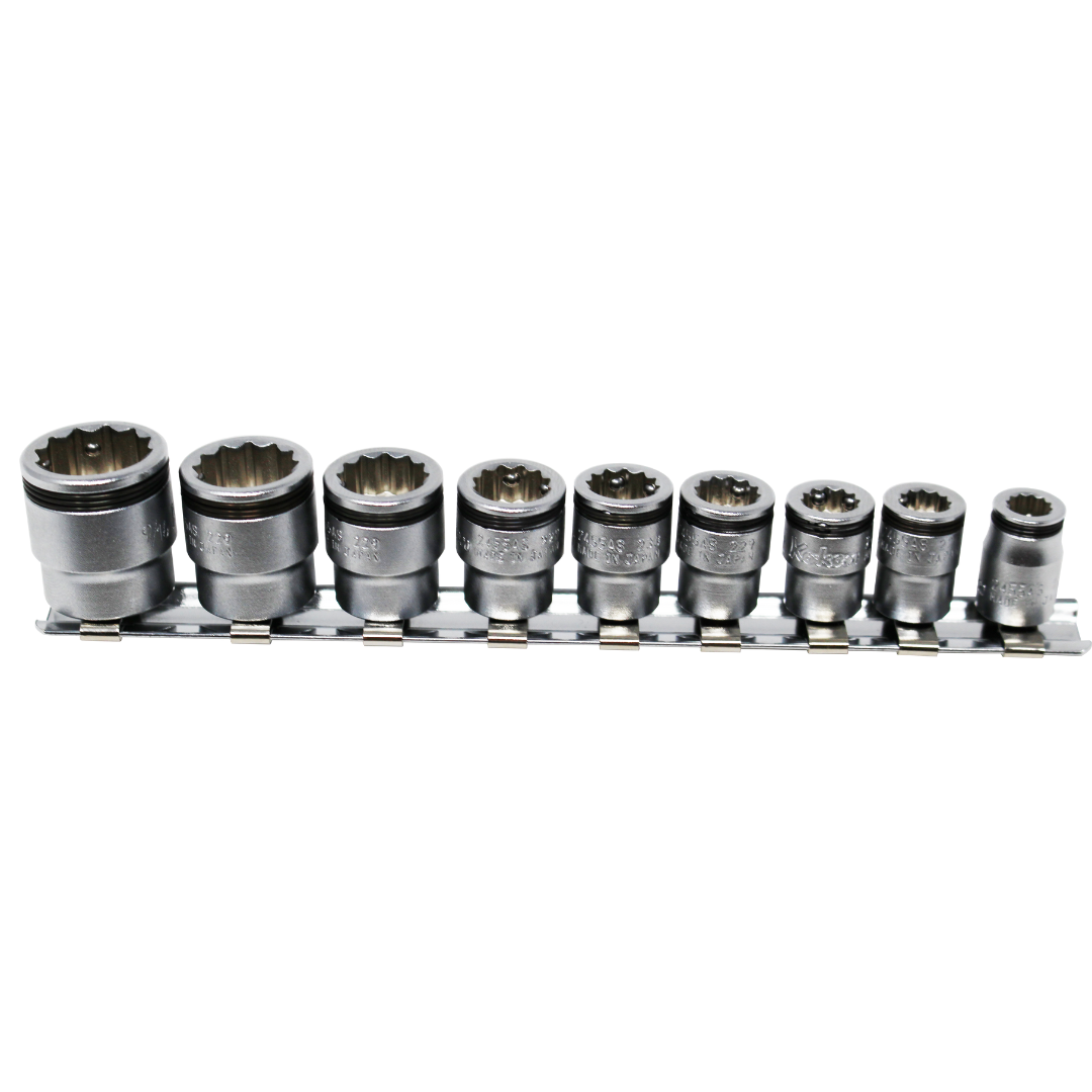 Ko-ken RS3010A/8-L50 3/8 Sq. Dr. Bit Socket set  1/8-1/2 Hex 200mm  8 pieces Main image
