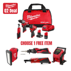 NEW Milwaukee Tool M12 FUEL 3-Tool Combo Kit w/ FREE Item
