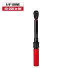 PREORDER: Milwaukee Tool 1/4 Inch Drive Click Torque Wrench 40-200 in-lbf