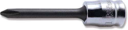 Ko-ken 2000Z.50-2 1/4 Sq. Dr. Bit Socket  PH2  Length 50mm Z-series
