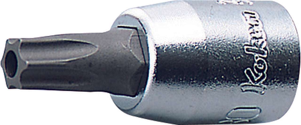 Ko-ken 2025.28-T8 1/4 Sq. Dr. TORXÂ® T8 Bit Socket - Length 28mm