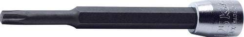Ko-ken 2025.80-T30 1/4 Sq. Dr. TORXÂ® T30 Bit Socket - Length 80mm