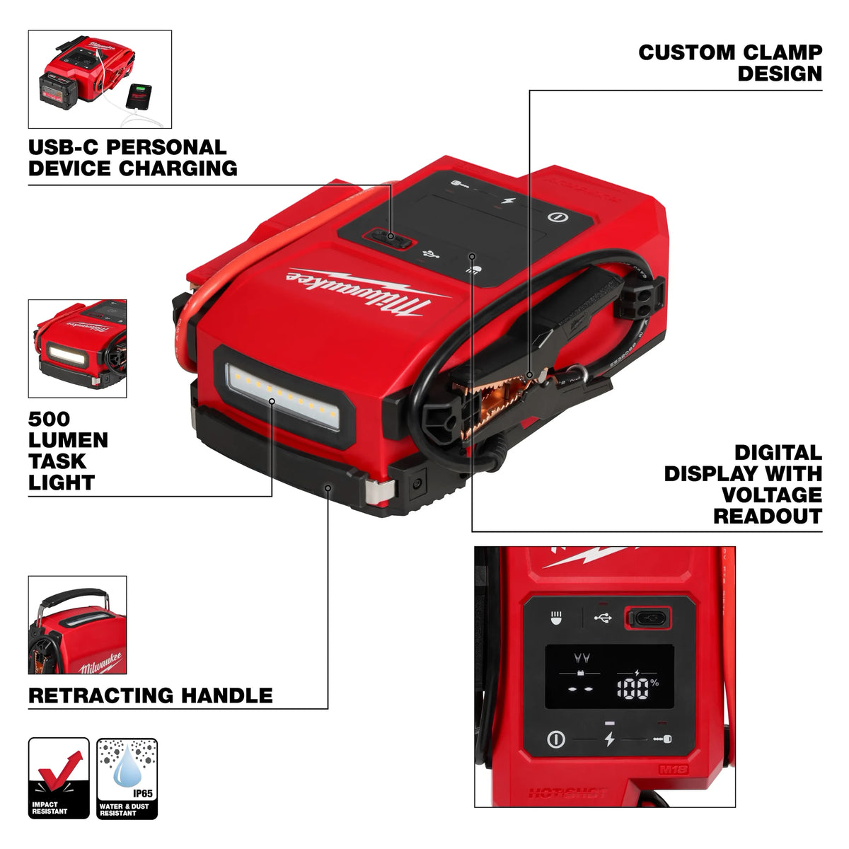 M18™ HOTSHOT™ Jump Starter.    ((  IN STOCK. ))
